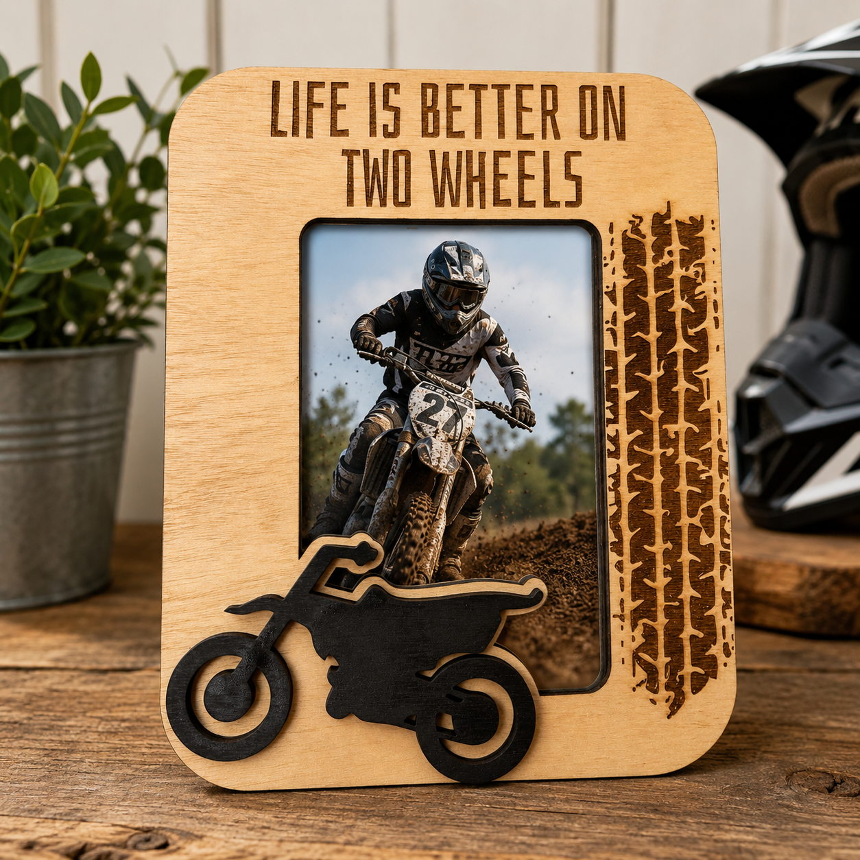 Life Is Better on Two Wheels Photo Frame